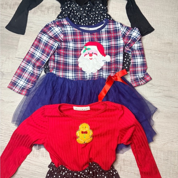 Festive Kids' Dresses with Holiday Designs Bundle of 3 Age 2-3 Girls - Picture 5 of 5